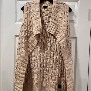 Beige Cable Knit Sweater